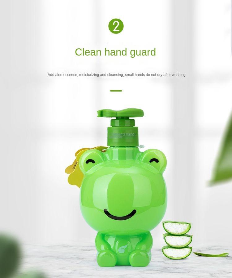 Product Introduction of Frog Prince Children's Hand Soap Home Foam Gentle Clean Kids Care Products Baby Hand Soap Portable 4