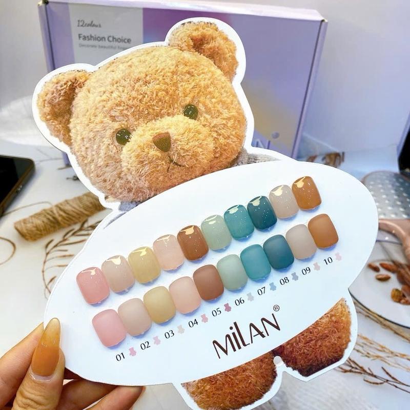 Set sơn thạch gấu Milan 10 chai Sơn (tặng kèm bảng màu ) xinh xỉu. Hàng chuẩn - màu đẹp