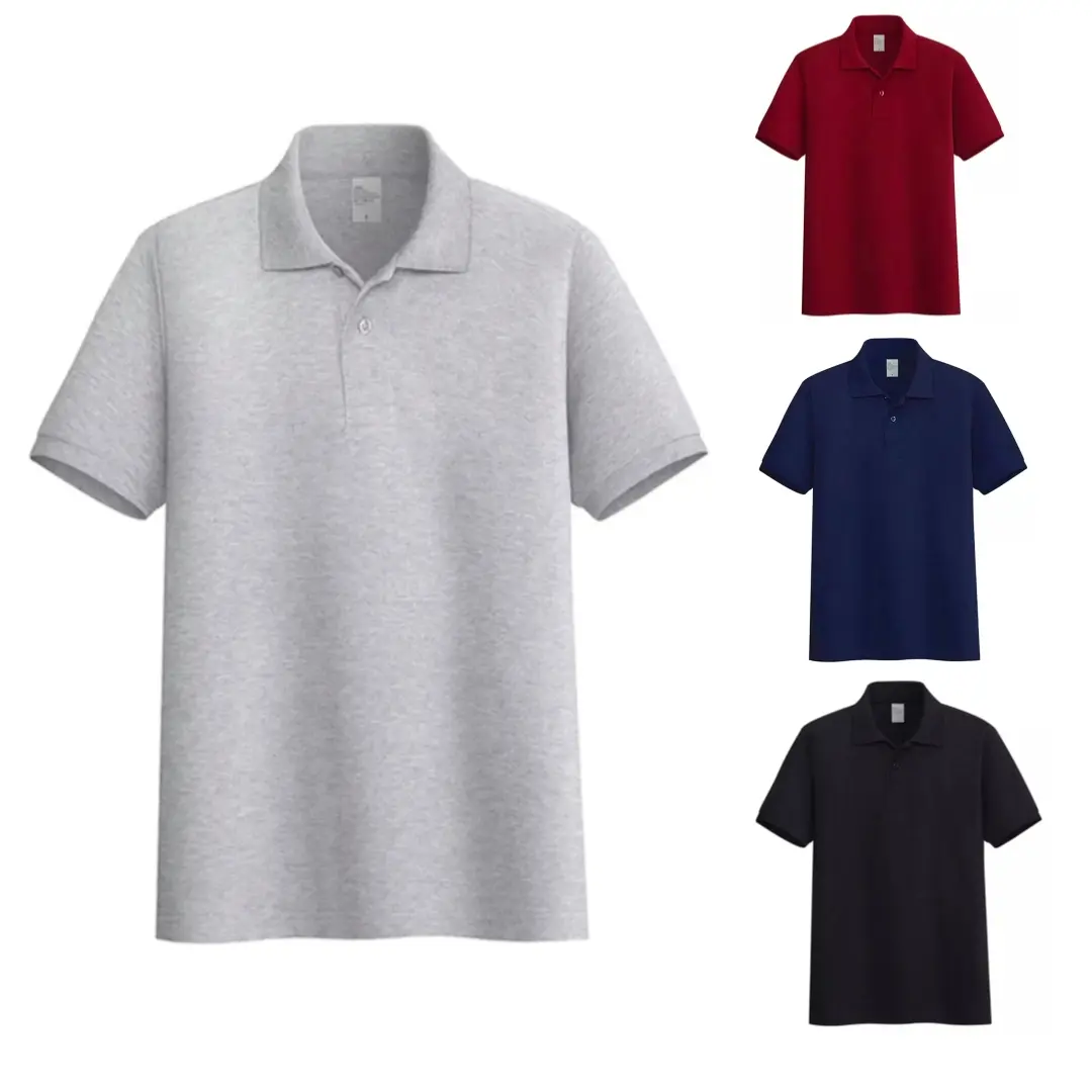 Kaus Pria Wanita Kerah Polos/Kaos Kerah Motif Polos/Kaos Kerah Seragam