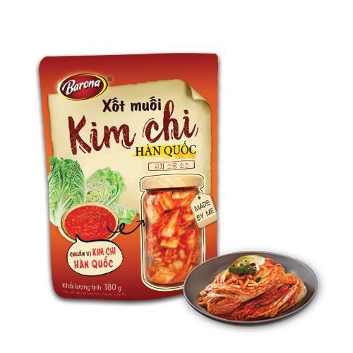 XỐT MUỐI KIM CHI HÀN QUỐC BARONA 180G SỐT LÀM KIM CHI Ít chất béo Tự nhiên