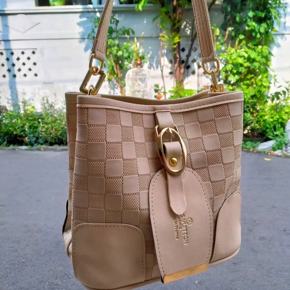 Limolas bag tas selempang wanita ember embos dua tali Kulit PU