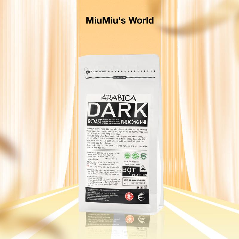 Cà phê xay Arabica Dark Roast 500gr - Phương HHL
