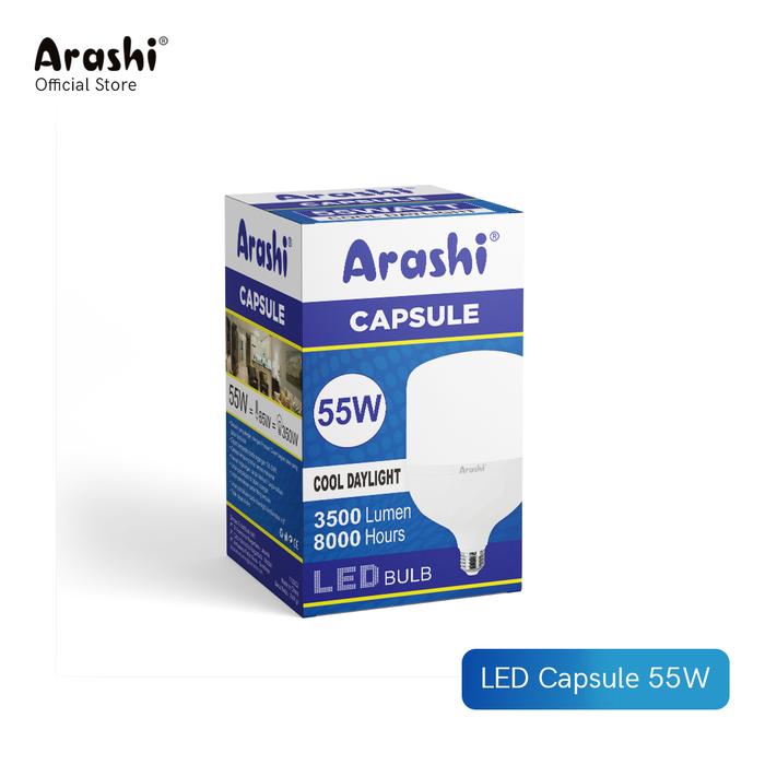 Gambar Arashi Lampu Bohlam LED New Capsule 50W Cahaya Putih - Putih dari Arashi asia Kab. Tangerang 4 Tokopedia