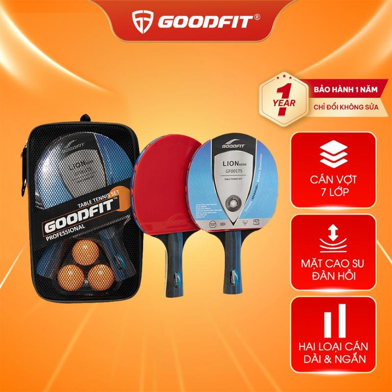 Product Introduction of Bộ 2 vợt bóng bàn tặng kèm 3 bóng GoodFit, cốt vợt 7 lớp, mặt mút đàn hồi, chất lượng đạt chuẩn GF001TS 0