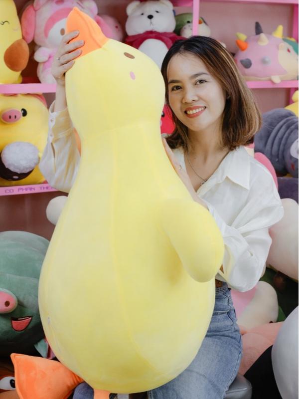 Gấu Bông Vịt Lười 1m1 Mềm Mịn Thú Bông Thú Nhồi Bông Toy Đồ Chơi - DIỄM TRÚC STORE