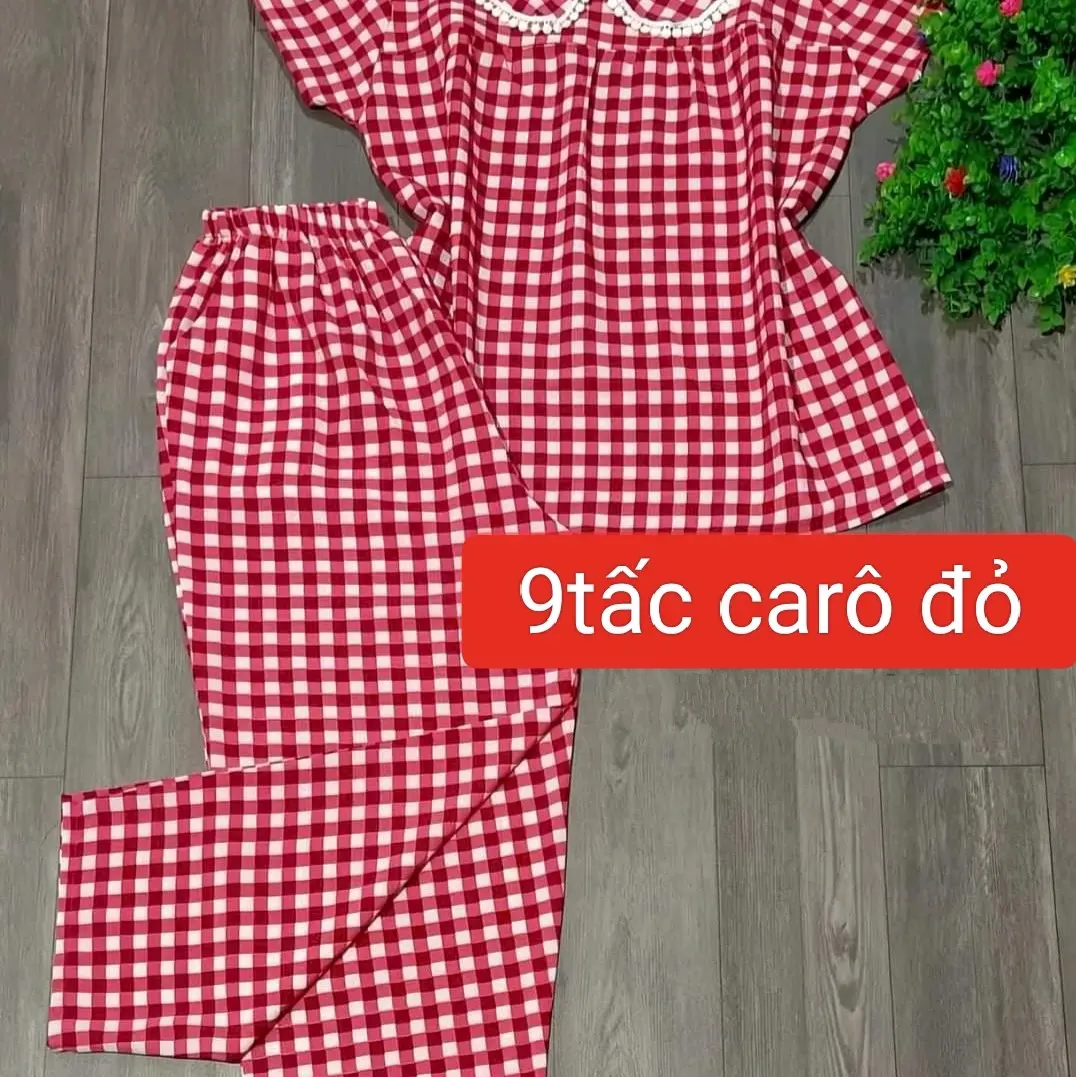 Đồ bộ quần 9 tấc có túi tay búp, vải lụa mềm Size từ 40 đến 90 ký