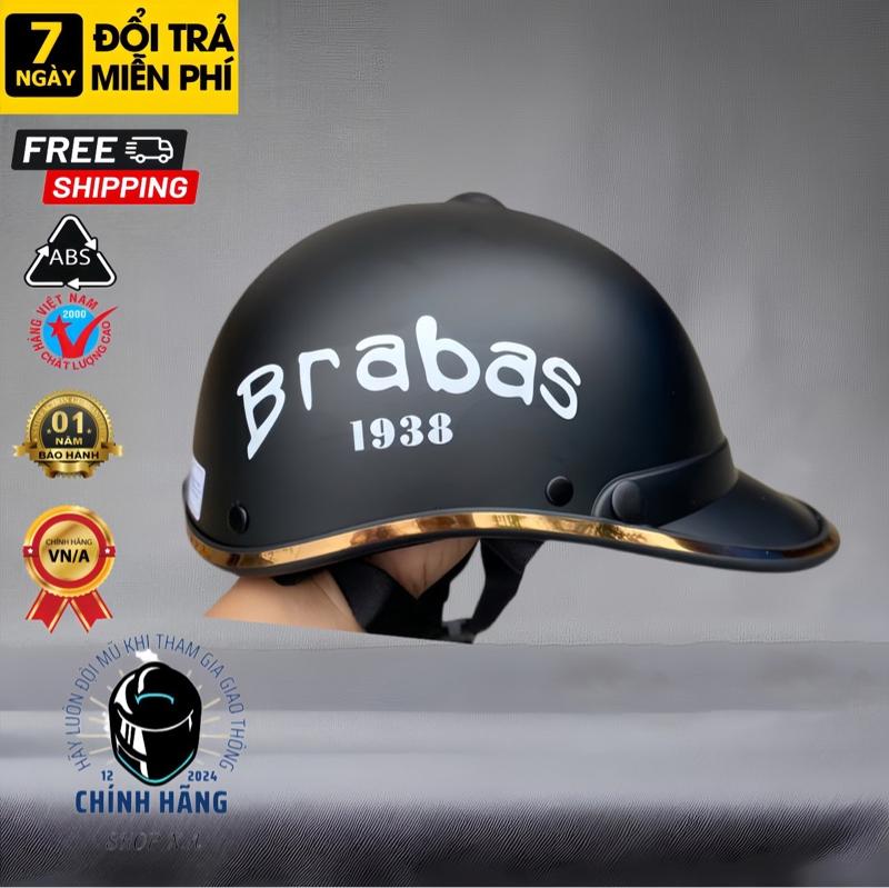 Product Introduction of Nón bảo hiểm BRABAS, phong cách trẻ trung, hợp cả nam, vòng đầu 52-57, món quà ý nghĩa - 1402 - Valentine - Lễ tình nhân -  Helmet Chạy Xe Đạp Phụ Kiện mũ  bảo  hiểm  brabus cho nữ nón  baohiem Cao Su 7
