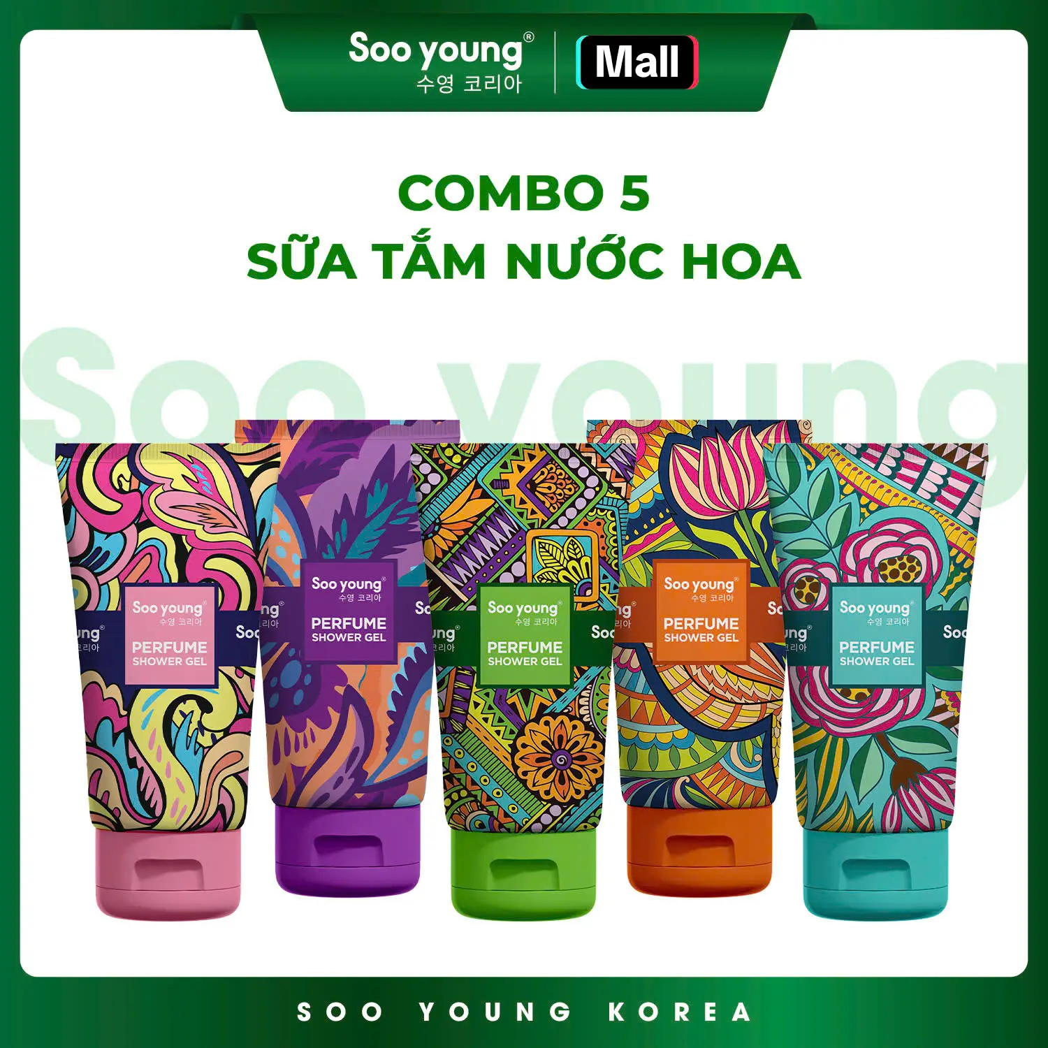 Combo sữa tắm hương nước hoa SOOYOUNG 150ml