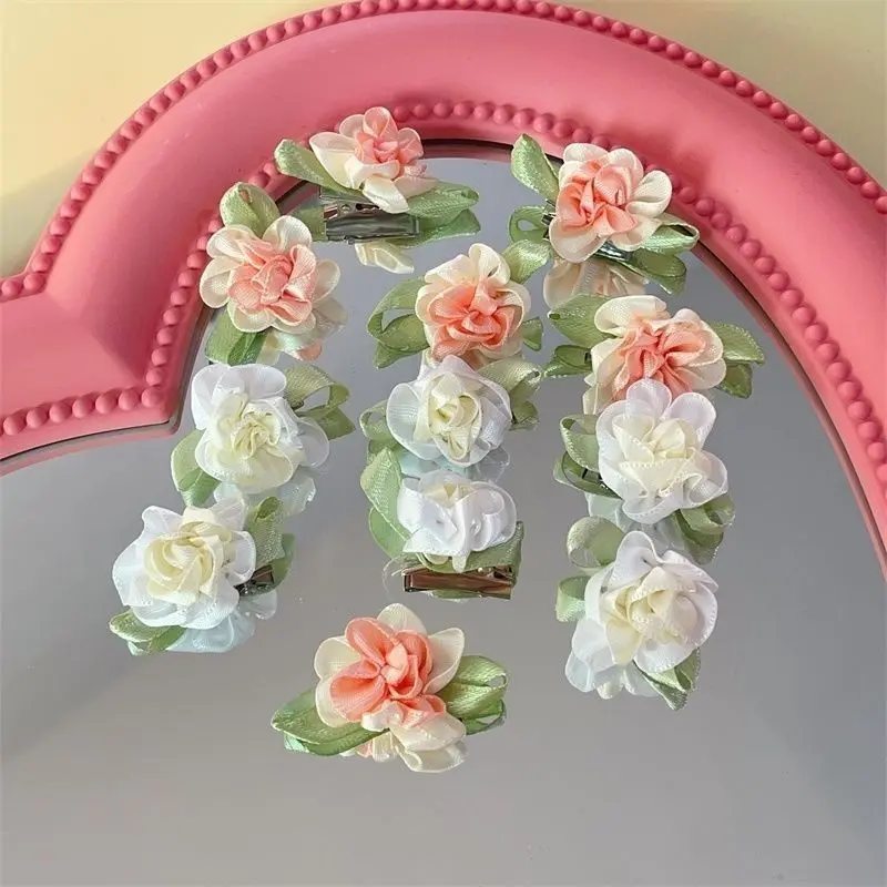 3pcs Flower hair clip with high-end feel edge clip with temperament side hair clip with hair accessories