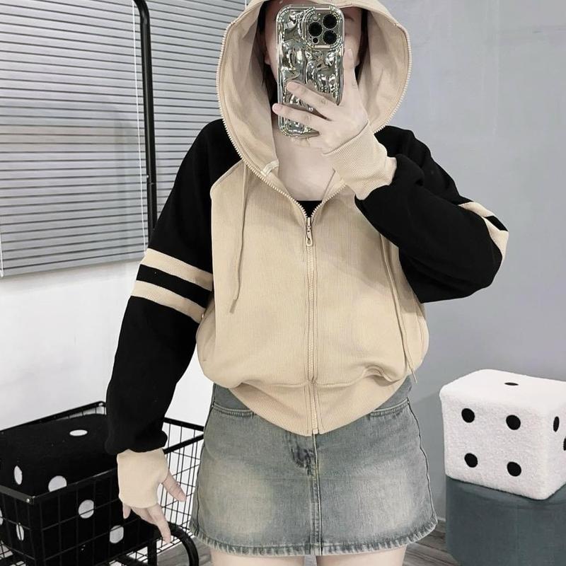 ÁO KHOÁC NỈ NHẸ VIỀN MỚI CHO NỮ,3 TÚI