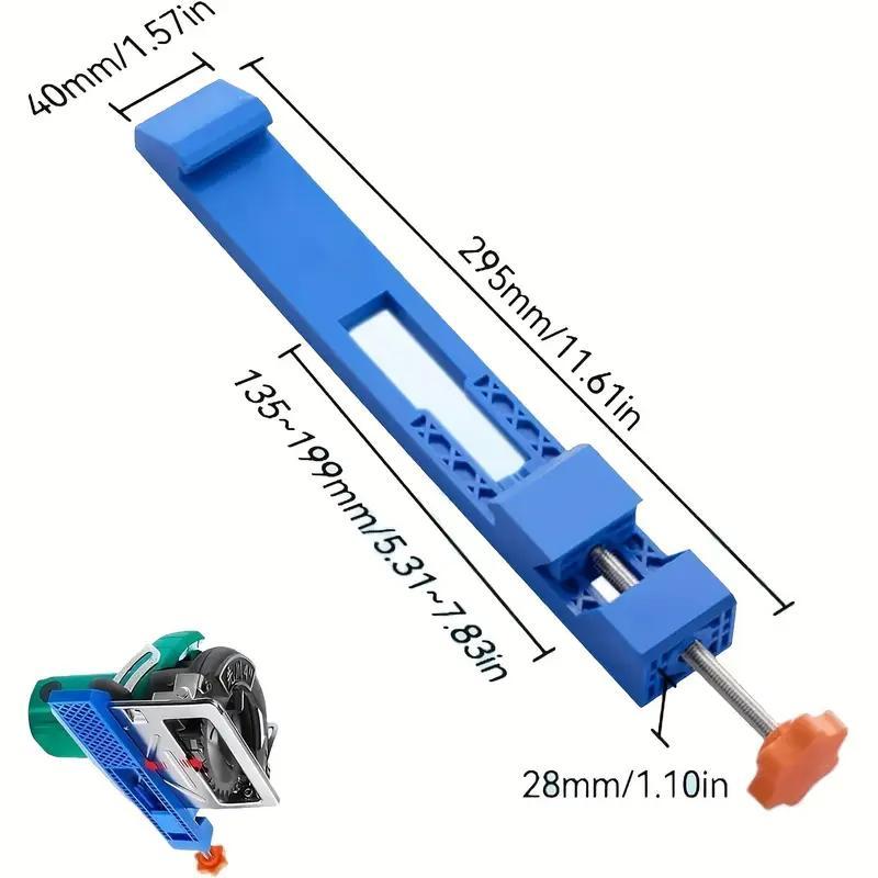 Adjustable Woodworking Guide Rail Set, Precision Strip Cutting Tool, Quickly Cutting Tool, No Power Needed, Power Tool Accessories 1