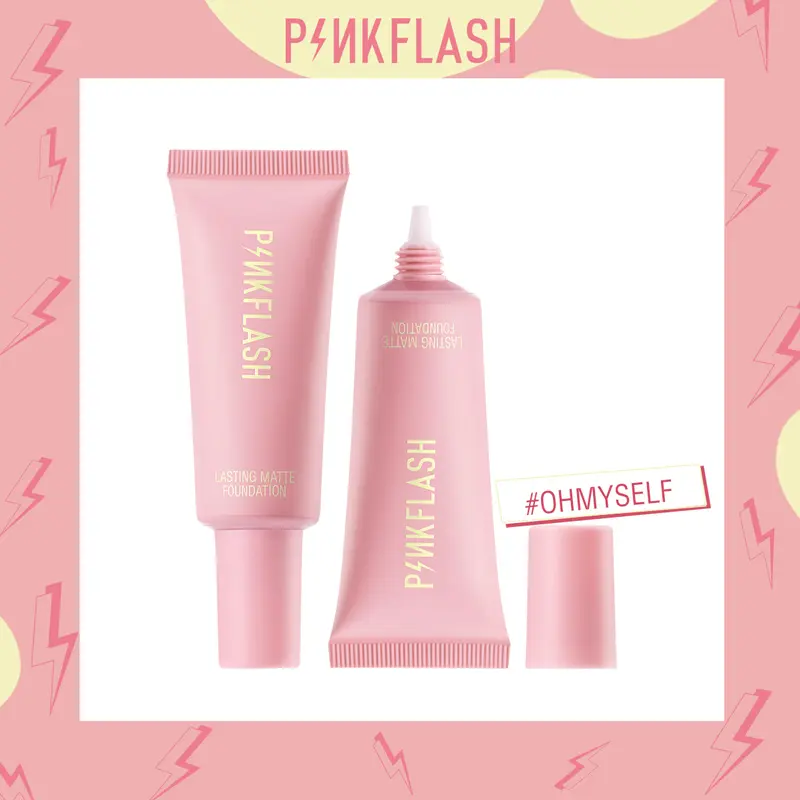 [COD]PINKFLASH Lasting Moisturizing Matte Waterproof Liquid Foundation Concealer Makeup