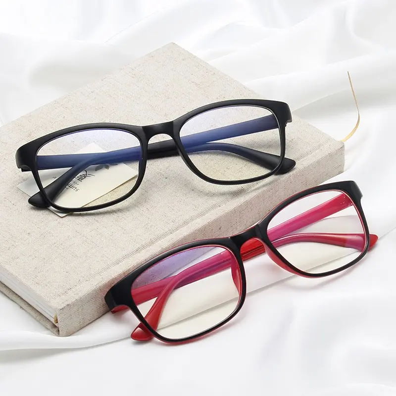 Men/Women Glasses Frame Spectacles Korean Square Frame Glasses Transparent Eyeglasses UV Glasses