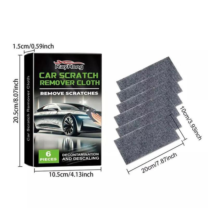 Product Introduction of 6pcs Nano Sparkle Car Cloth For Scratches Nano Magic Scratch Remover Cloth 8