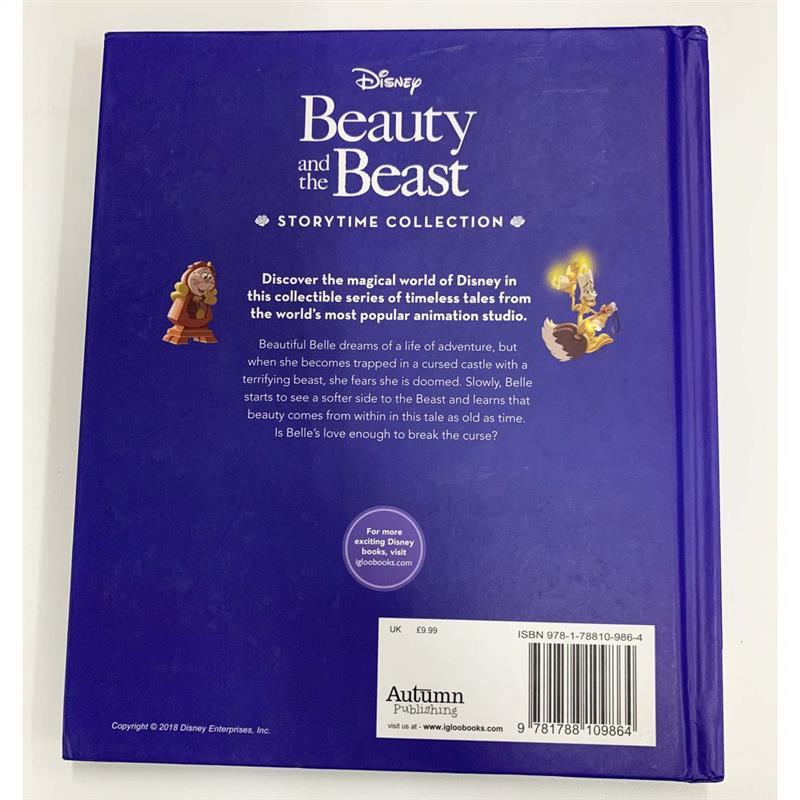 Product Introduction of 100% Quality Beauty & The Beast Disney Storytime English Story Book Padded For Children 72 Pages 4