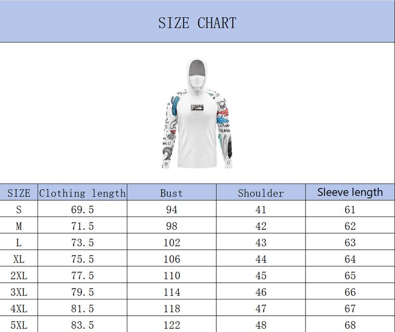 Product Introduction of เสื้อตกปลา มีฮู้ด สำหรับผู้ชาย ผ้าคลุมหน้า เสื้อผ้าตกปลา กันแดด หน้ากากป้องกันรังสียูวี แห้งเร็ว เหมาะสำหรับการเดินป่าและกิจกรรมกลางแจ้ง 0