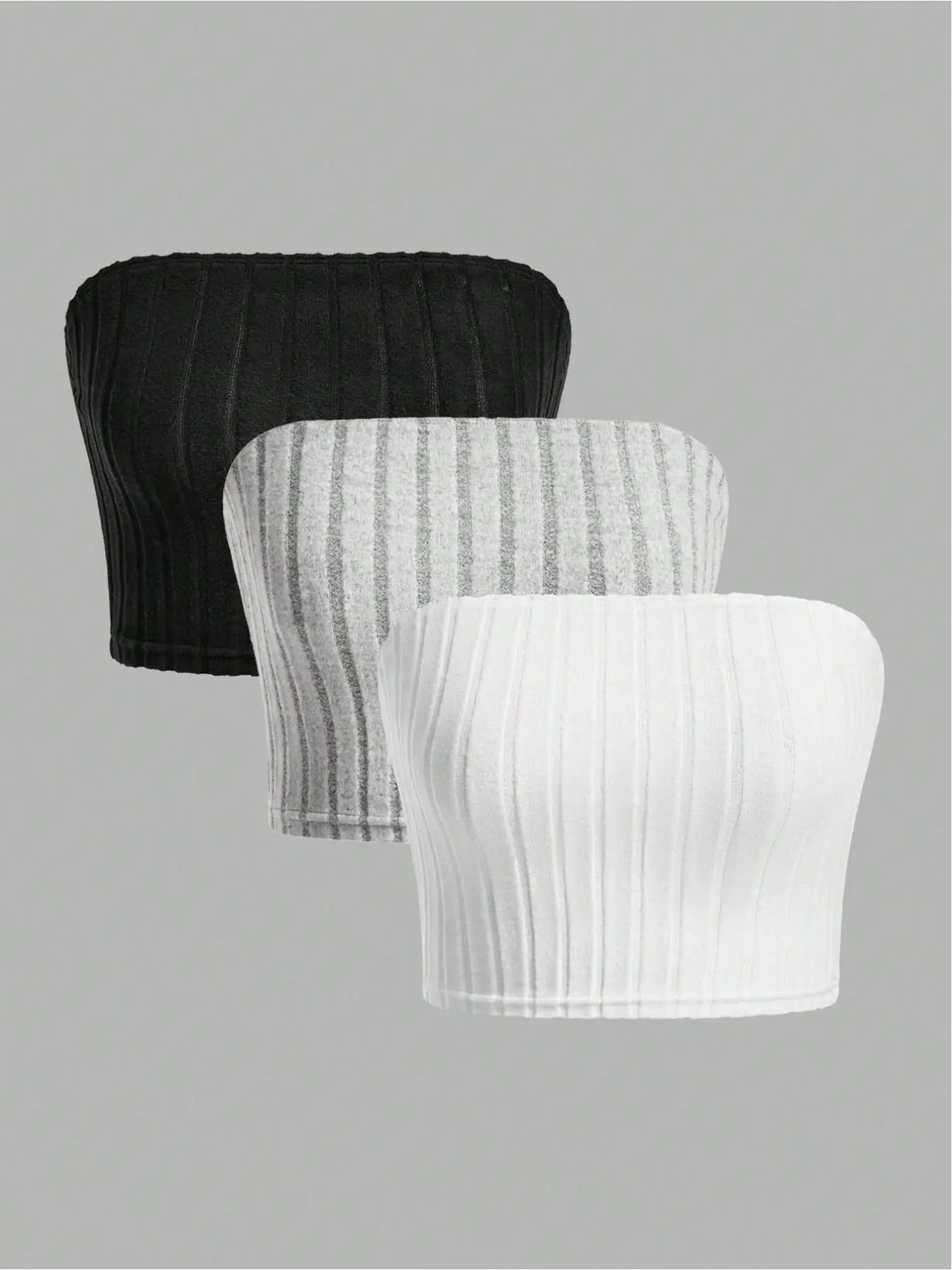 Women's Solid Color Tube Top, Casual Sleeveless Top for Summer, Women's Clothing for Daily Wear
