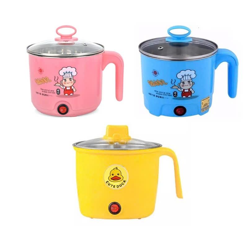Ca nấu mì mini siêu tốc đa năng 1 tầng có tay cầm