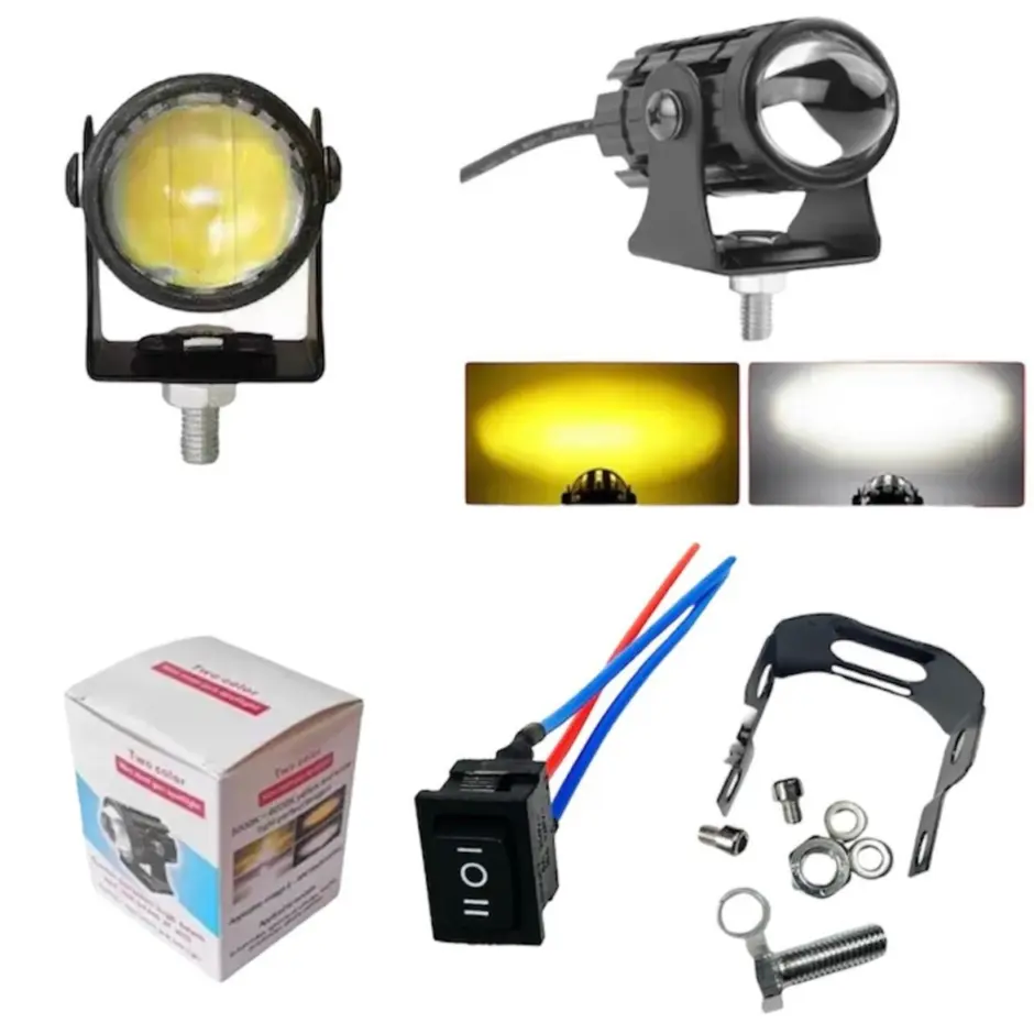 Đèn Trợ Sáng Bi Cầu Mini Pha Trắng-Cos Vàng Cực Xịn Chống Nước (Bảo Hành 1 Năm)