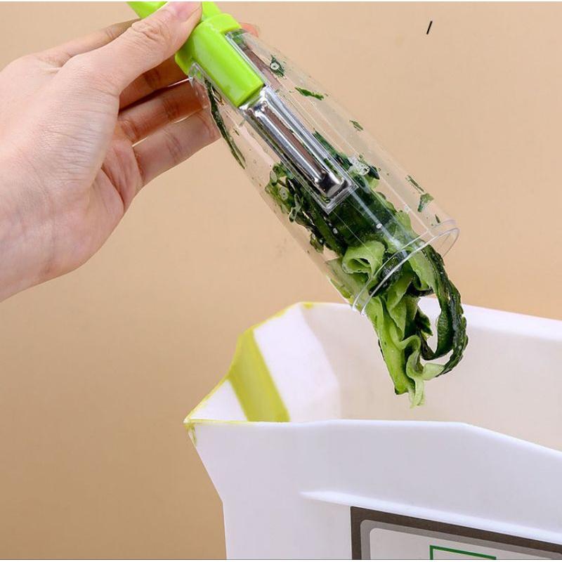 Dụng cụ bào, gọt vỏ trái cây có khay đựng vỏ tiện dụng