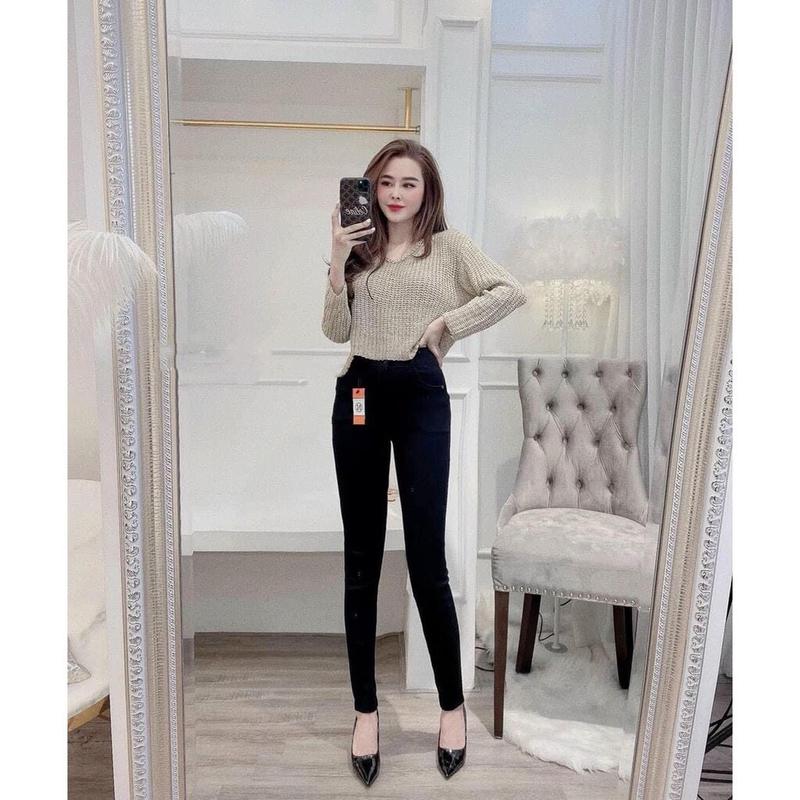 Quần Legging Nữ Cạp Cao Hai Khuy Khóa Trước Hộp Chữ H Hàng Đẹp Loại 1 UMI Siêu Co giãn quần  legging 3