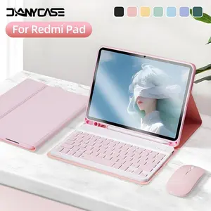 【Not Tablet】Magnetic Bluetooth Keyboard Case for Redmi Pad SE  Redmi Pad 2 11 inch for Redmi Pad Pro 12.1 2023 Pad 10.61 for xiaomi 6/6 pro 11 inch  for xiaomi 5/5 pro 11 inch for xiaomi 6S Pro 12.4in  in Xiaomi Tablet Cover case dan Casin Touch keyboard