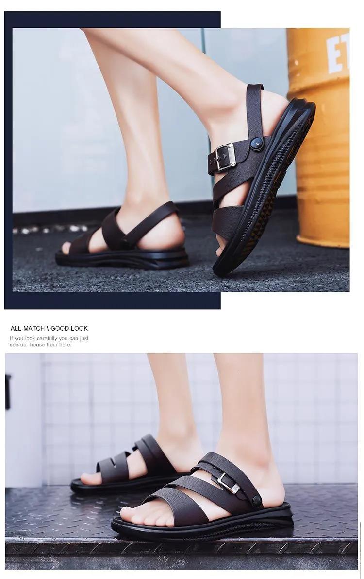 Product Introduction of Valazo men's casual sandals Korean men's slippers non-slip beach shoes for summer 14