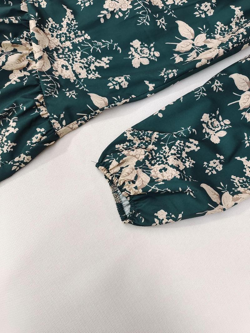 Product Introduction of Women's V Neck Dress, Casual A Line Dress for Spring & Fall, Women's Clothing for Daily Wear 6