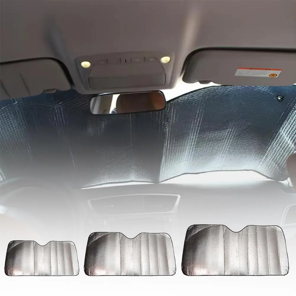 Car Sunshade Sunscreen Heat-insulating Curtain Front File Sun Block Car Cover Window Sunshade X0S0