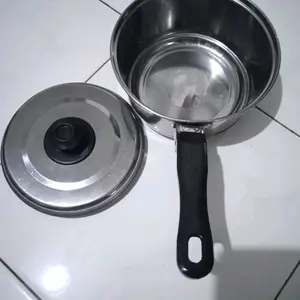 Panci Susu Stainless 16 cm dengan Tutup - Kitchenware - Steel, Dapur, Mie