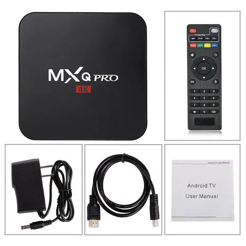 Androi TV Box MXQ 4K Pro /TX3 Mini 2G+16G Chipset xịn Tích hợp FPT Play - Biến TV thường thành Smart TV Màn Hình 0