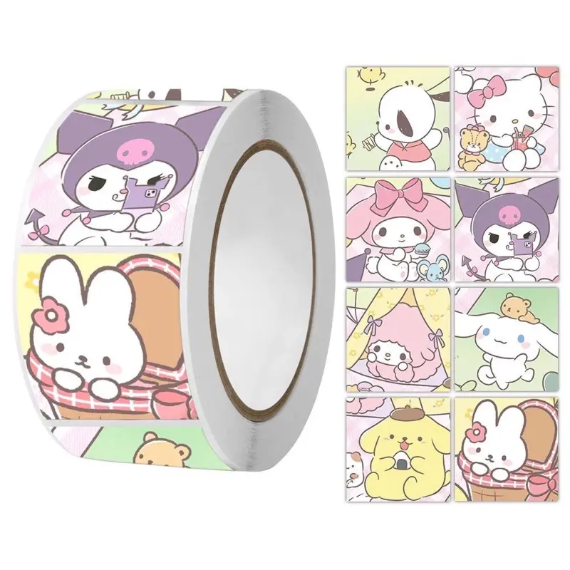 10 cuộn Sticker 500 miếng dán cho bé . Đa dạng hình nhân vật
