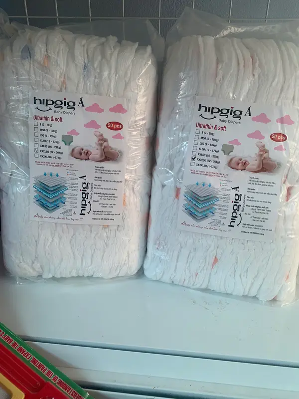 COmbo 100c Bỉm Hip cho bé đủ size từ sơ sinh tới 4xl thấm hút tốt LOẠI 1 tả 0