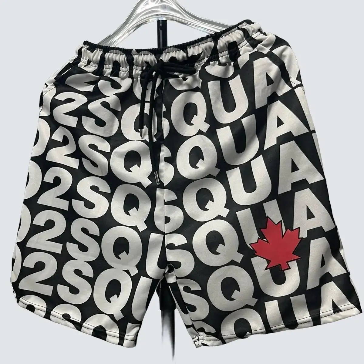 Quần Đùi Nam Ngắn .Quần đùi short Nam CHất Vải poly Cao Cấp 2 Màu đen Trắng Size M -5XL Boy Phố mã DSQ3D Menswear