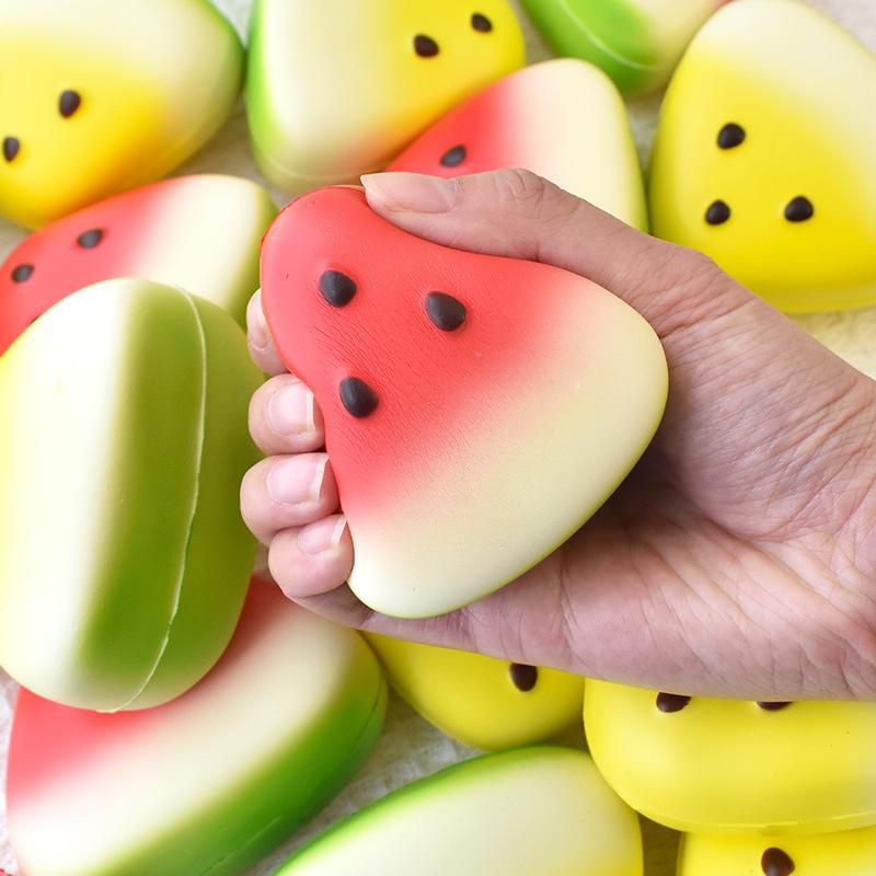 Watermelon Rackets Toy Trendy Hot-Selling Watermelon Squeeze Toy Fruit Simulation Soft ...