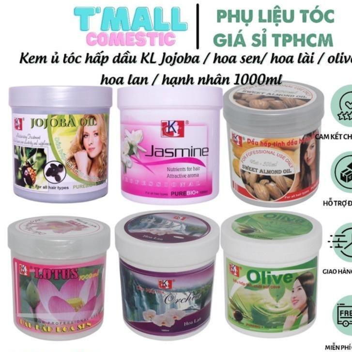 Kem ủ tóc hấp dầu Hoa Sen Hoa Lài Hoa Lan Oliu Hạnh Nhân Jojoba KL 1000ml