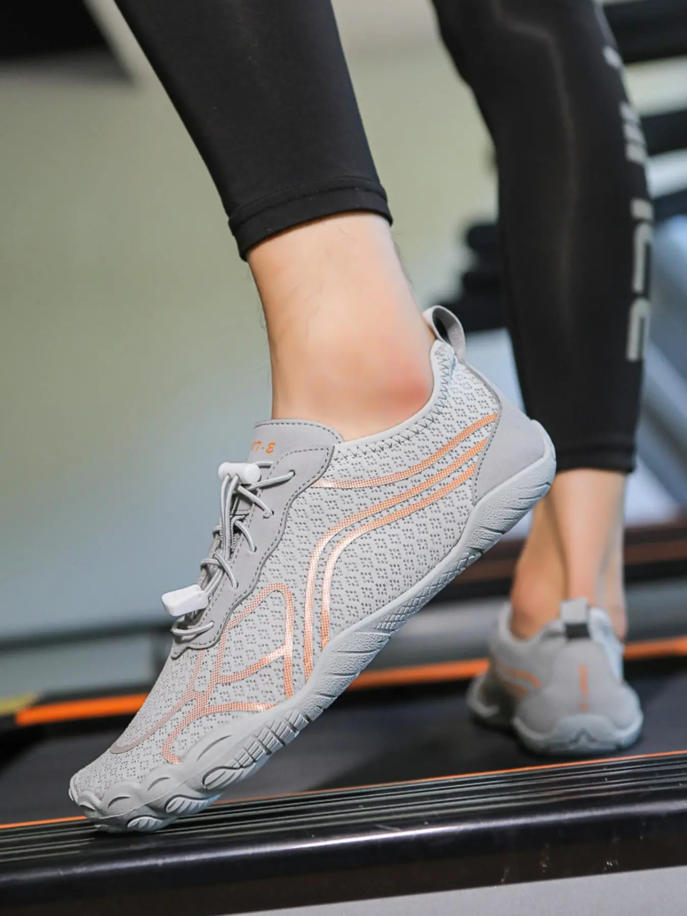 Men's Sporty Lace Up Mesh Breathable Sneakers, Casual Comfortable Non-slip Wear-resistant Sports Running Shoes, Multifunctional Yoga Shoes, Closed