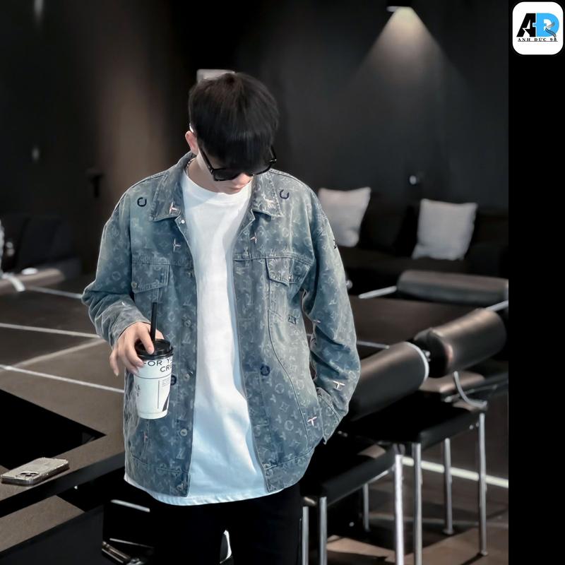 Áo bò mài L.V. quảng châu thêu nam nữ 2024