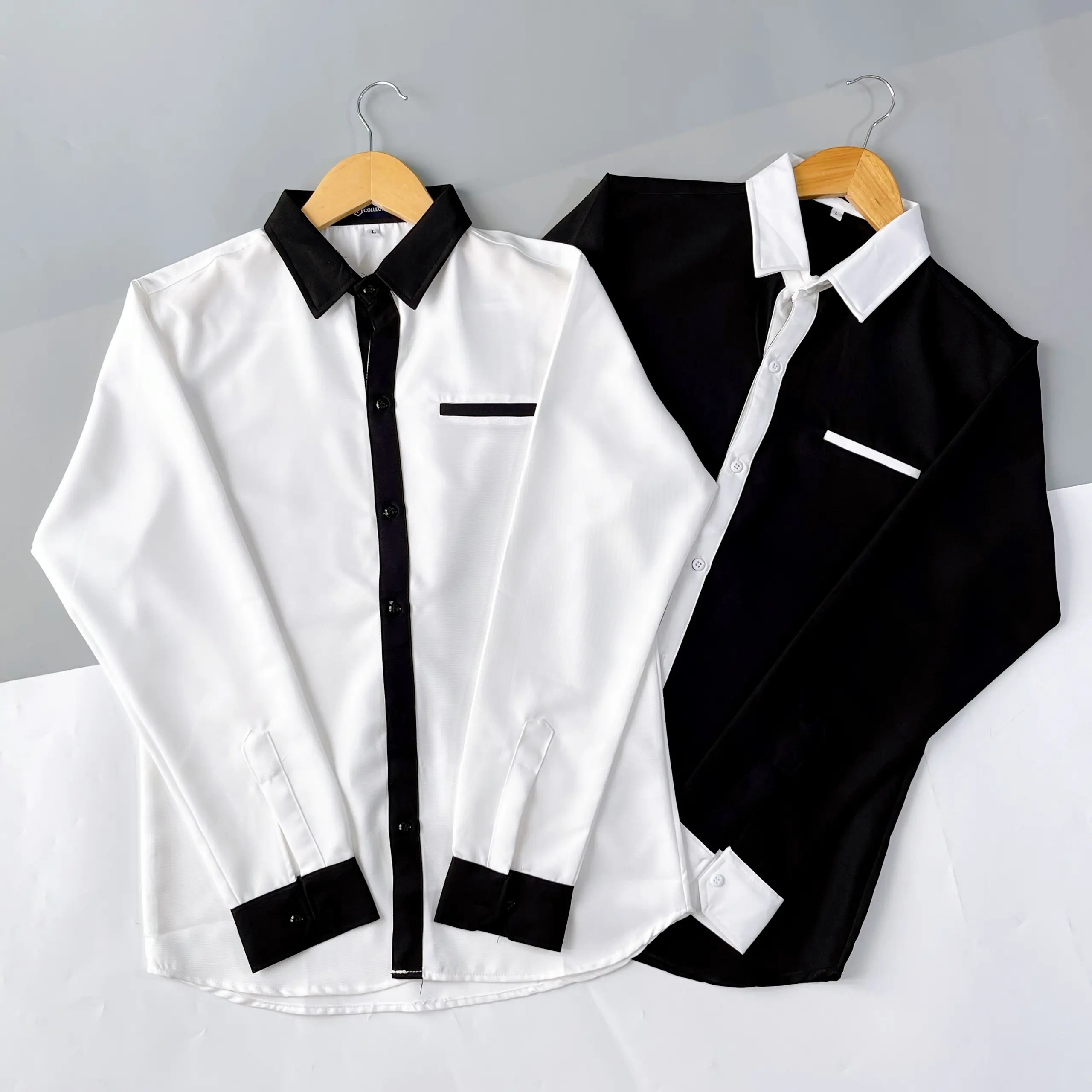 ÁO SƠ MI NAM TAY DÀI VẢI COTTON LẠNH THIẾT KẾ PHONG CÁCH NHẬT MỚI Menswear Shirt