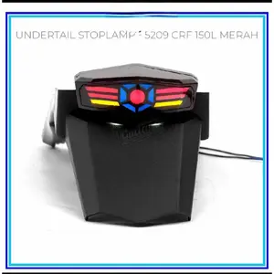spakbor belakang honda CRF 150 XR 150 plus lampu stop led sen led 3in1 - 5209 Merah
