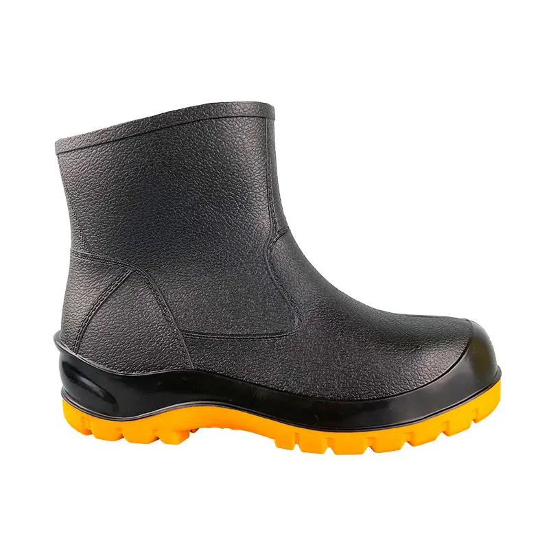 Ủng Đi Mưa, Bảo Hộ Lao Động, Cổ Thấp Ngắn Cho Nam, Dài 18Cm, Chống Va Đập, Chống Mài Mòn, Chống Axit Và Kiềm, Chống Đâm Thủng, Thích Hợp Cho Công Trường Xây Dựng, Ủng Đi Mưa An Toàn, Chống Trượt 4