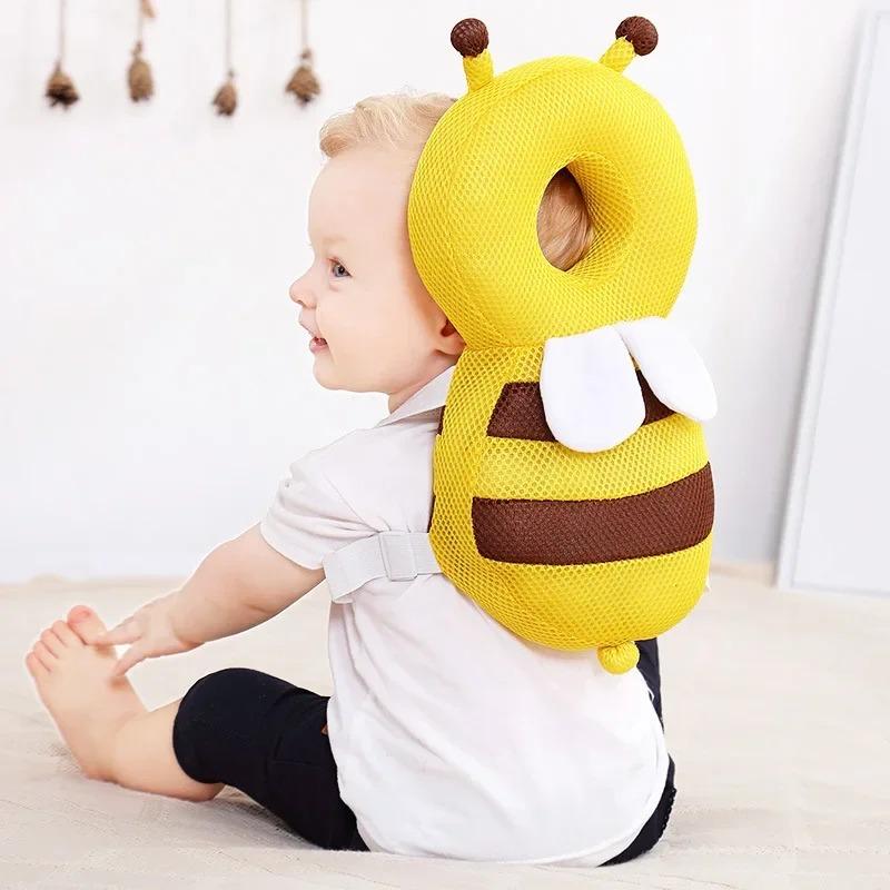 Product Introduction of Head Back Protector Baby Protect Pillow Learn Walk Headgear Prevent Injured Safety Pad  prevention Fall Cartoon Bee Kids Pillows 14