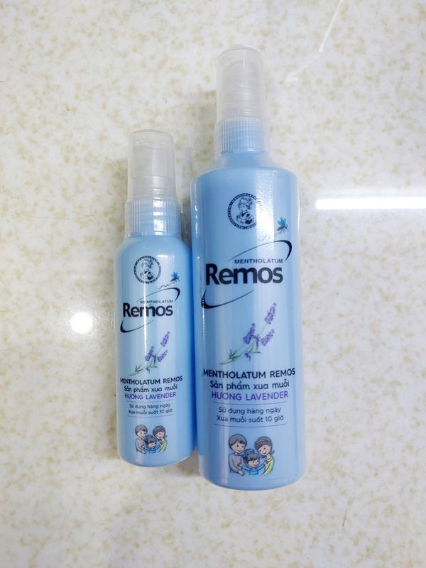 Dung dịch chống muỗi- xịt chống muỗi Rohto Mentholatum Remos Hương Lavender 60ml/150ml
