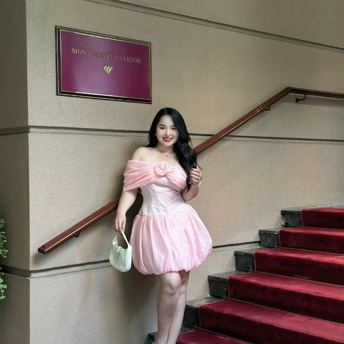 Đầm hoa ngực tún bí dự tiệc BIGSIZE cho nữ - Women, Thương hiệu uy tín