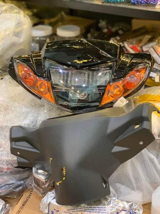 Đầu đèn 2 tầng lắp Sirius 50-110cc tặng ốp đầu bợ cổ