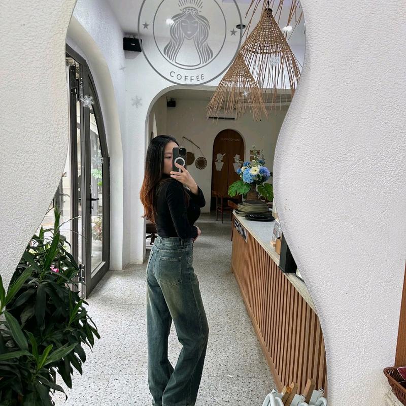 [MỚI] SUÔNG CHẮP THÂN THANH LỊCH SIÊU TÔN DÁNG CHO CÁC NÀNG [MỘNG DIỄM SHOP] quần  jean bò Nữ Women 5