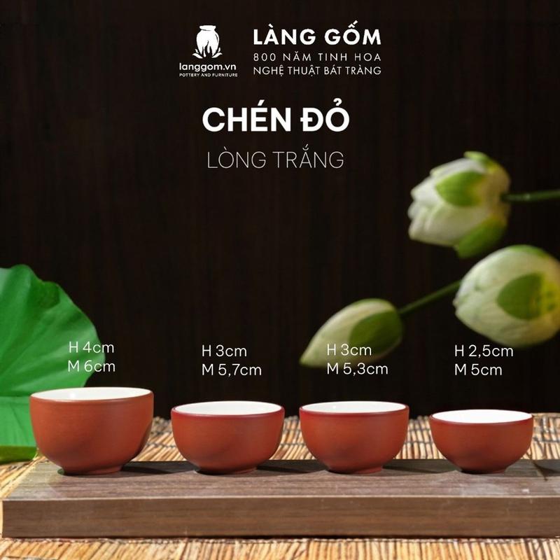 Chén uống trà đất nung tử sa kiểu gốc cây ( chén lẻ ) - Gốm sứ Bát Tràng cao cấp - LÀNG GỐM 1