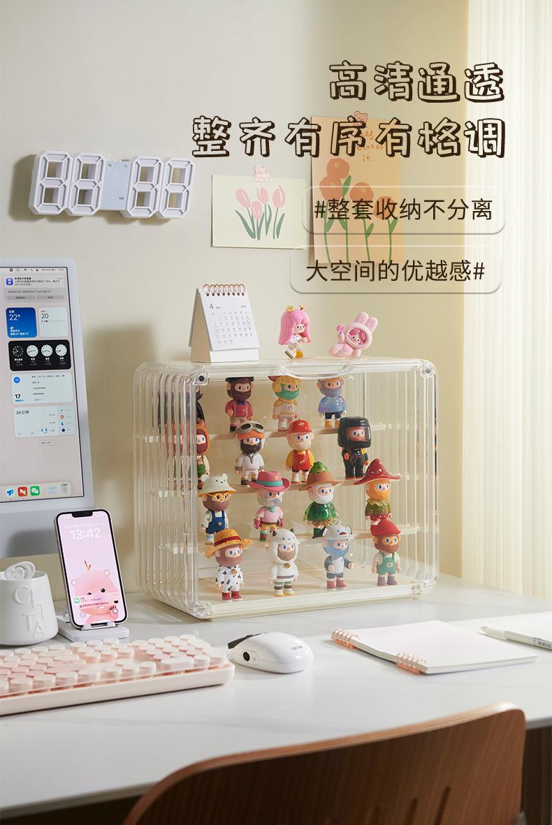 Product Introduction of Luxury Bag Storage Box Acrylic Hand-Made Display Stand Magnetic Transparent Doll Dustproof Display Box Organiser 18