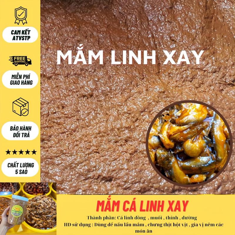 Mắm Cá Linh Xay dùng để chưng thịt hột vịt - Gia Vị Nước Sốt