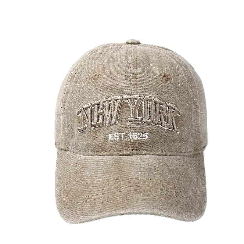 Washed All-match Embroidery Student Boys Sun Baseball Hats for Men Hip Hop Hiking Sunscreen Man Women Fishman Caps